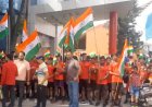 खेलो इंडिया यूथ गेम्स के तहत निकला मशाल यात्रा खिलाड़ियों में ख़ुशी की लहर