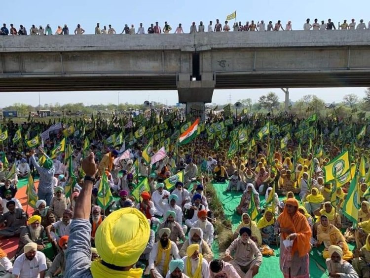 भिवानी : ग्राम स्वराज किसान मोर्चा प्रदर्शन सीएम के नाम उपायुक्त को सौंपा ज्ञापन