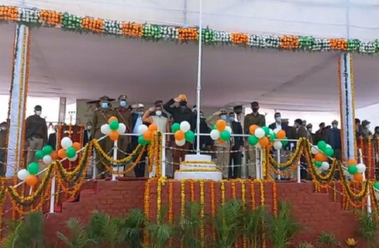 अंबाला में 74वें गणतंत्र दिवस के मौके पर जिला स्तरीय कार्यक्रम का आयोजन हुआ
