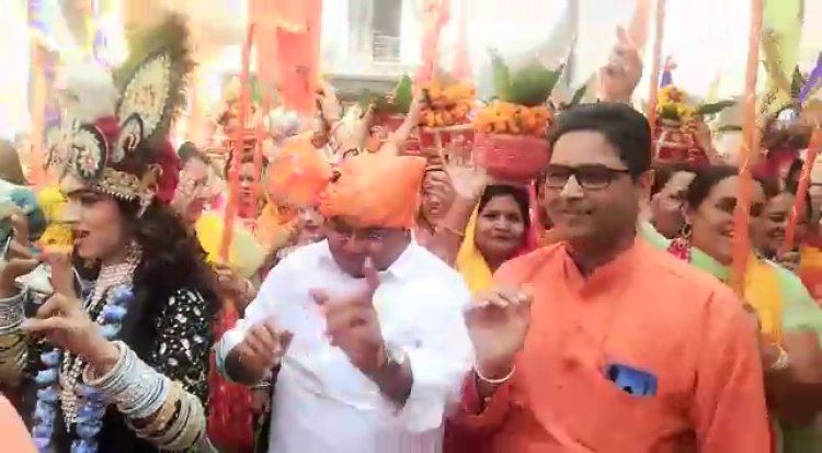 श्री श्याम बाबा की निकाली गई यात्रा, जयकारो के साथ भक्तो ने लगाए ठुमके  