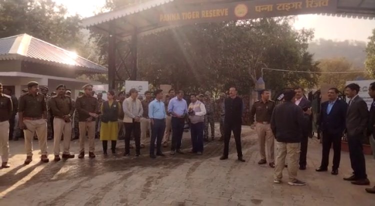 पार्क में प्रकृति का आंनद एवं बाघों सहित अन्य जंगली जानवरों का किया दीदार